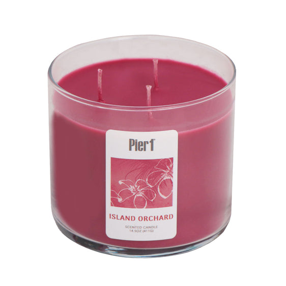 Pier 1 Island Orchard Filled 3-Wick Candle 14.5oz