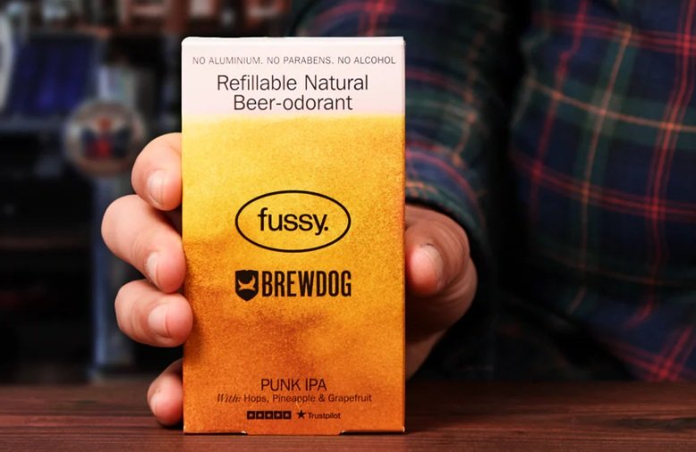 Fussy unveils beer-inspired deodorant in Brewdog collab