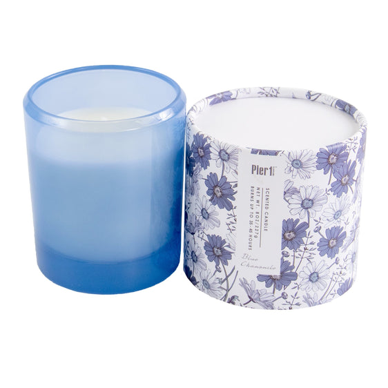 Pier 1 Blue Chamomile 8oz Boxed Soy Candle - Pier 1