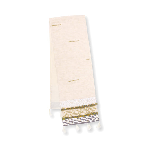 Pier 1 Boucle Woven with Tassels Table Runner - Pier 1