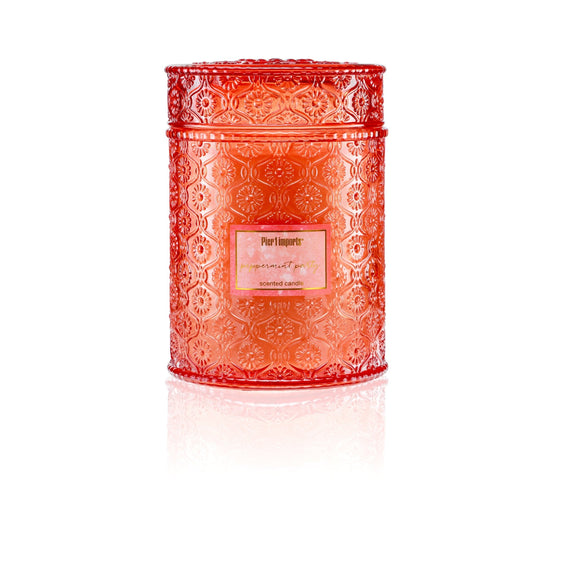 Pier 1 Peppermint Party Luxe 19oz Filled Candle - Pier 1