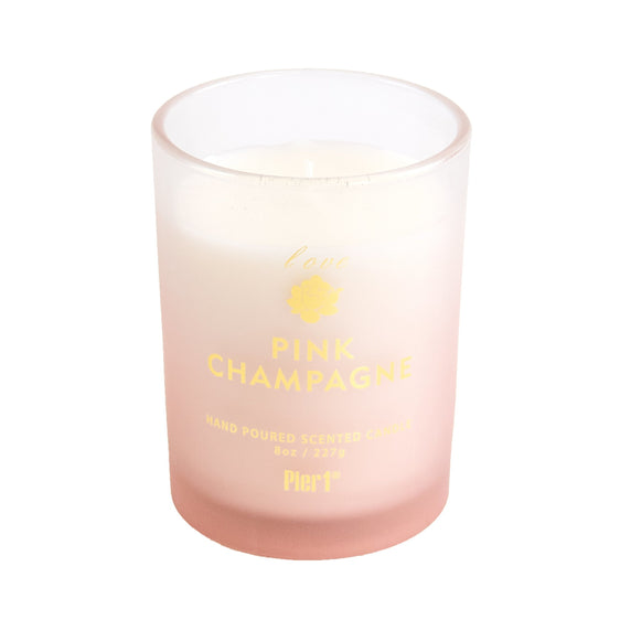 Pier 1 Pink Champagne 8oz Ombre Filled Candle - Pier 1
