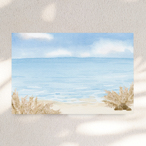 Sand & Sea Wrapped Canvas Gallery Wall Art