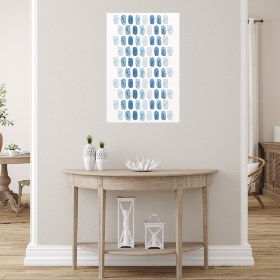 Sea Glass Wrapped Canvas Gallery Wall Art